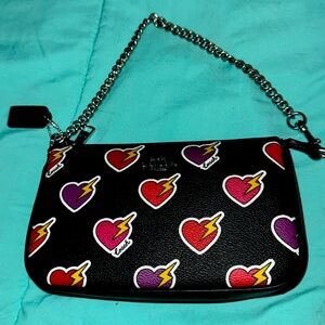 Coach Nolita 19 w/Heart⚡️Design & Heart & Bolt Bag Charm, NWT
